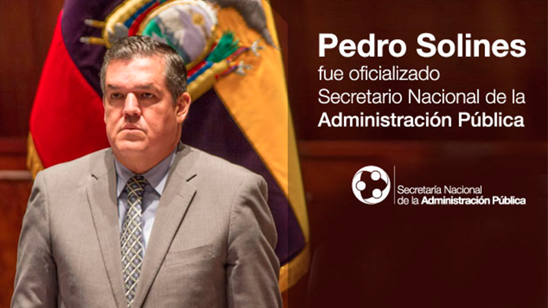 Pedro Solines Secretario de la Administración Pública